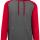 Grey Heather / Sporty Red