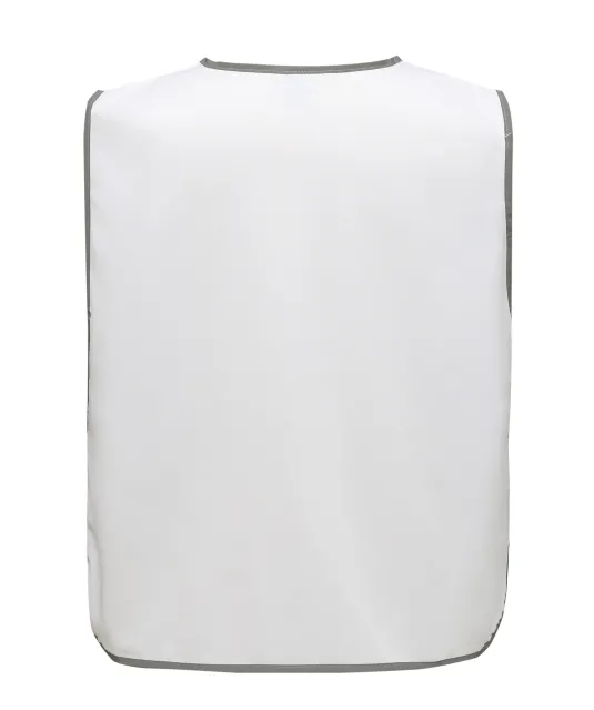 YHVJ259 - Personalisatie veiligheidshesje met reflecterende rand White