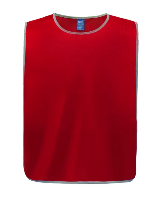 YHVJ259 - Personalisatie veiligheidshesje met reflecterende rand Red