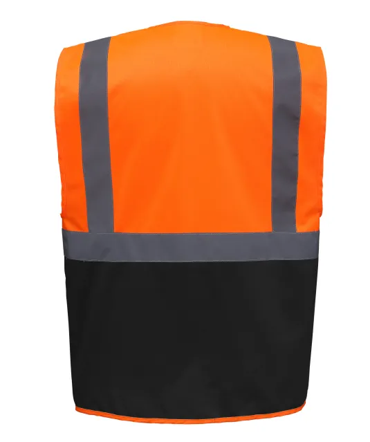 YHVW801 - Multifunctioneel veiligheidshesje Hi Vis Orange / Black