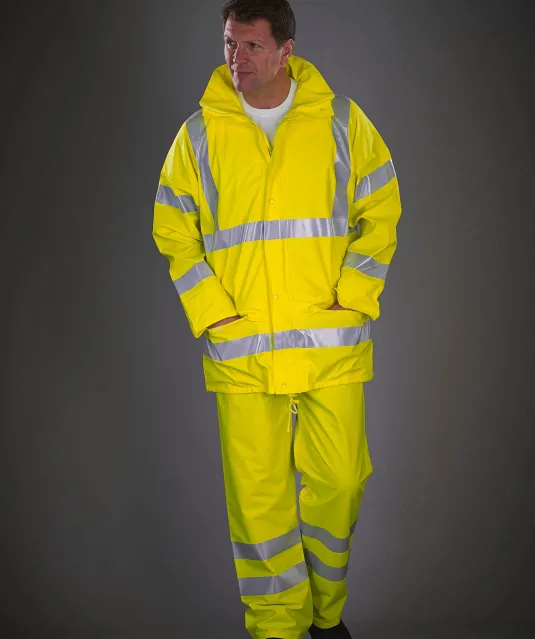YHVS451 - Ademende regenbroek Hi-Vis Soft Flex Hi Vis Orange