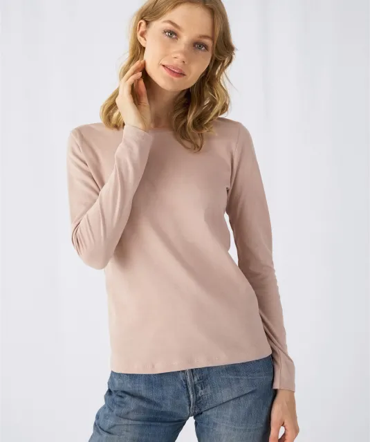 CGTW06T - #E150 Ladies' T-shirt long sleeves White