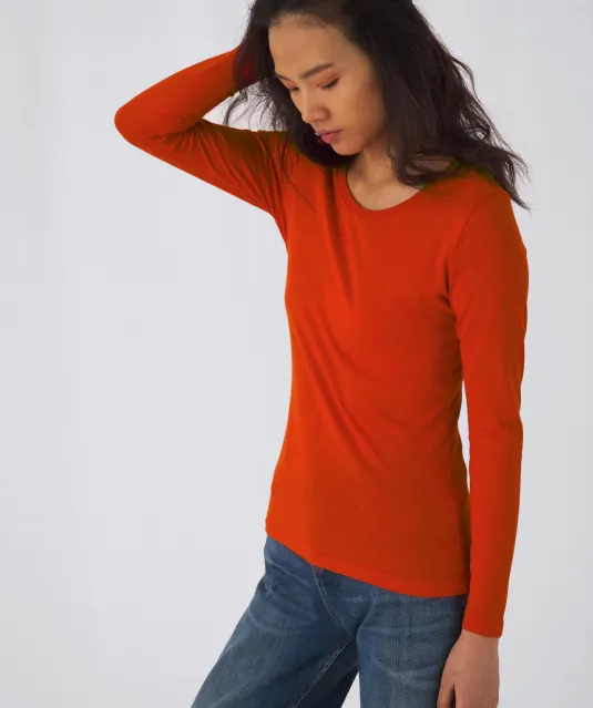 CGTW071 - Ladies' organic Inspire long-sleeve T-shirt Fire red