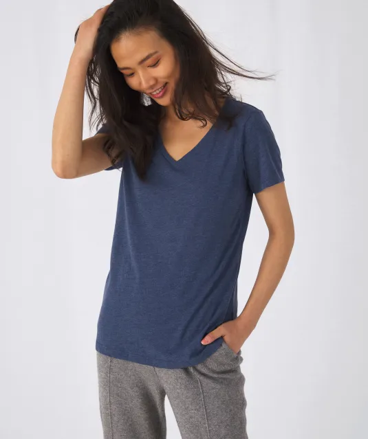 CGTW058 - TriBlend V-neck TEE / Woman Black
