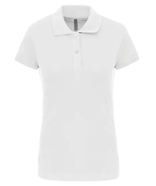 K240 - Piquépolo korte mouwen dames White