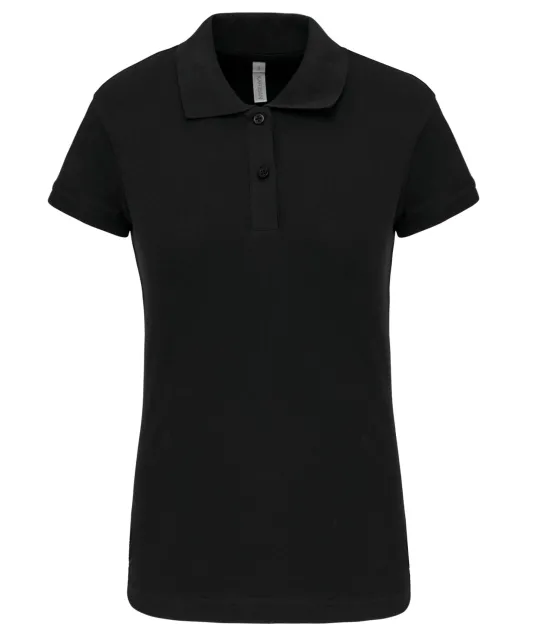 K240 - Piquépolo korte mouwen dames Black