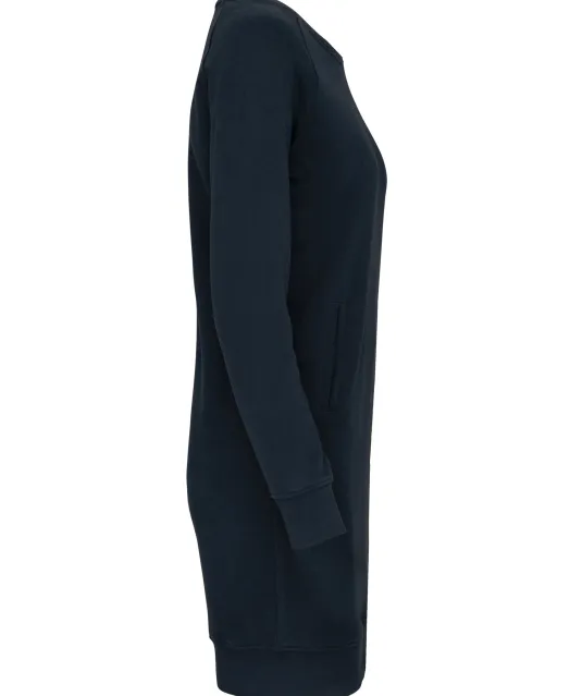 K493 - Bio fleece lounge jurk Navy