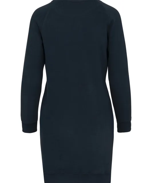 K493 - Bio fleece lounge jurk Navy
