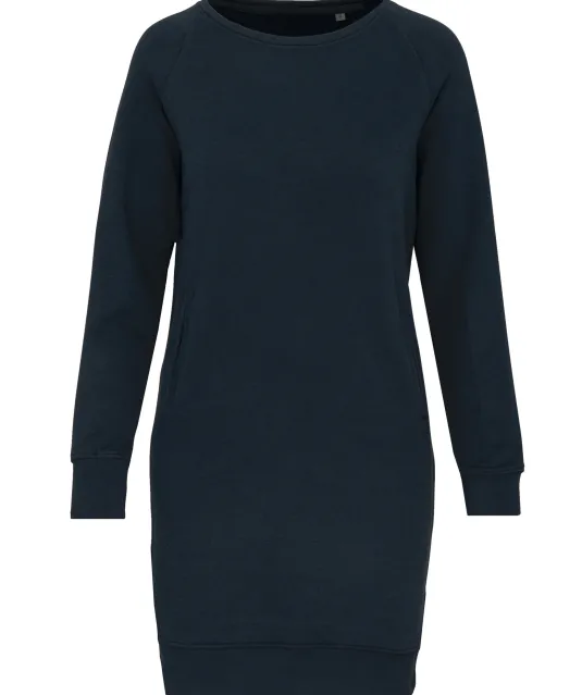 K493 - Bio fleece lounge jurk Navy