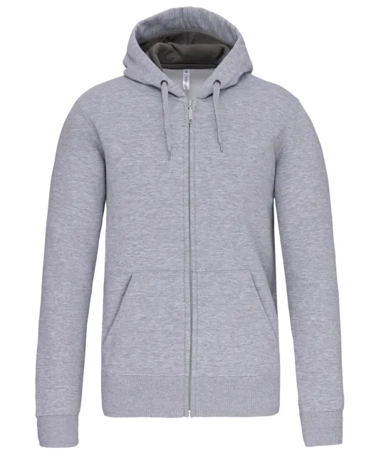 K444 - Sweatvest met capuchon Oxford Grey