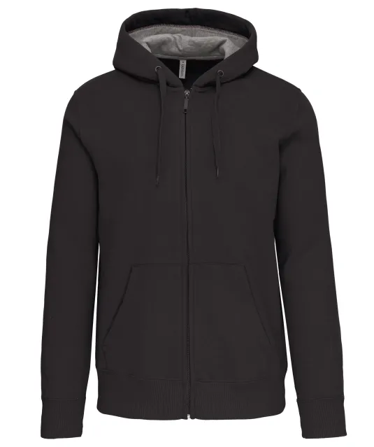 K444 - Sweatvest met capuchon Dark Grey