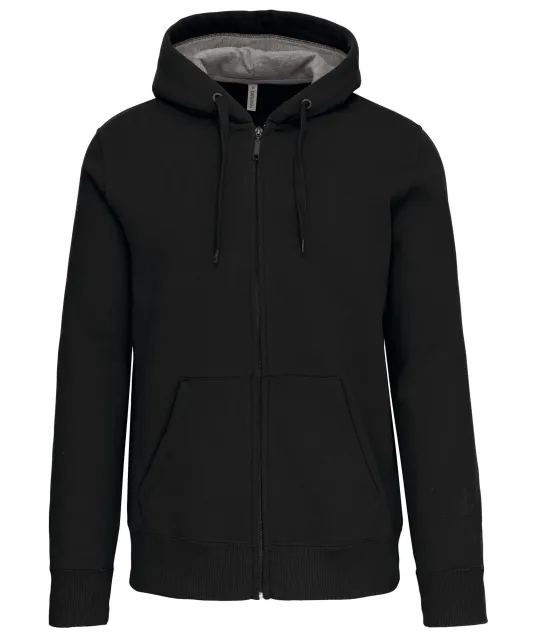 K444 - Sweatvest met capuchon Black