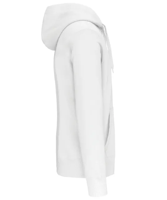 K444 - Sweatvest met capuchon White