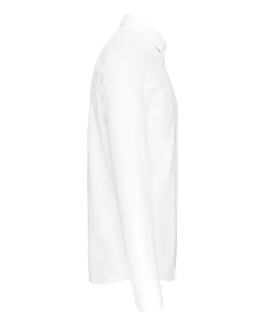 K516 - Heren Oxford overhemd lange mouwen White