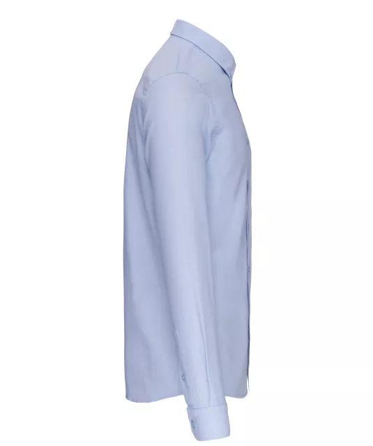 K516 - Heren Oxford overhemd lange mouwen Oxford Blue