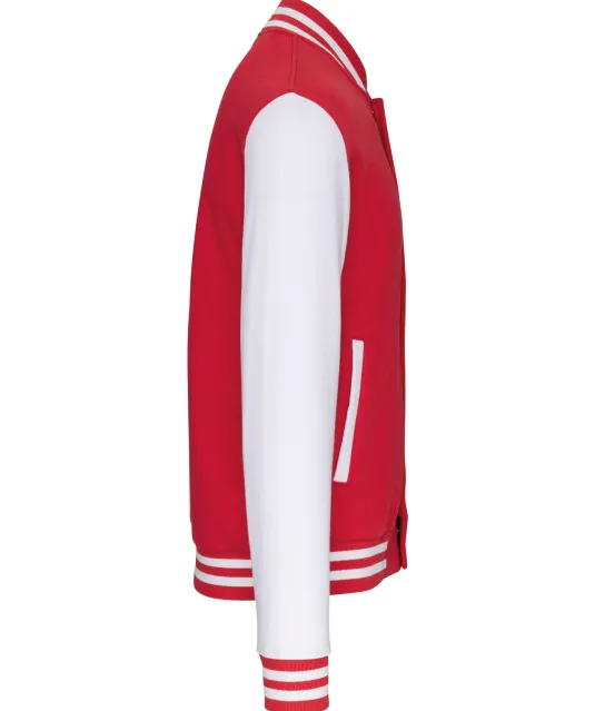 K498 - Kinder college jacket Red / White