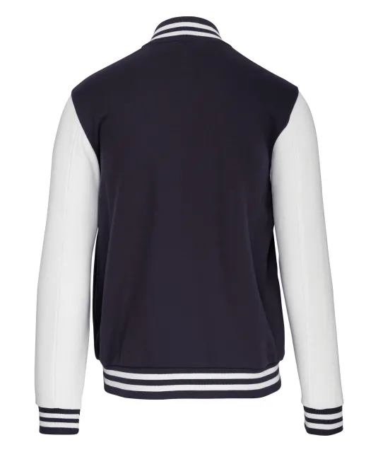 K498 - Kinder college jacket Navy / White