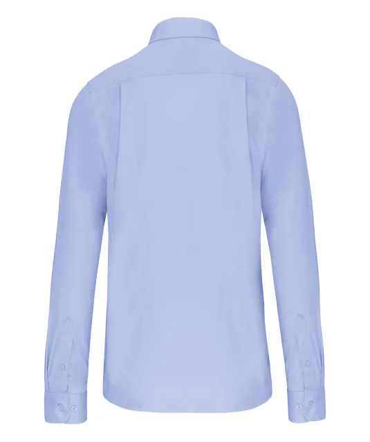K541 - Heren poplin overhemd lange mouwen Bright Sky