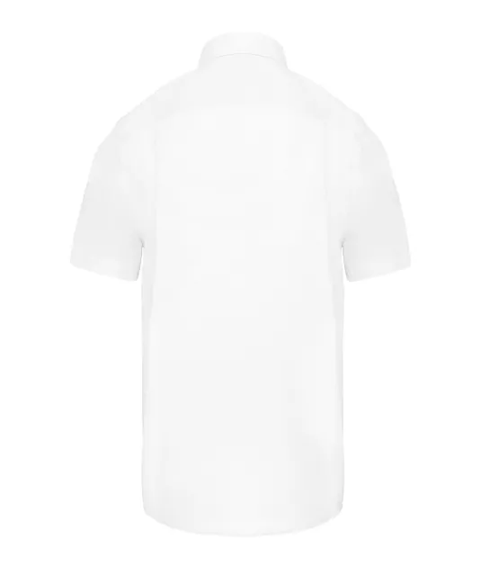 K539 - Heren non-iron micro sergé overhemd korte mouwen White