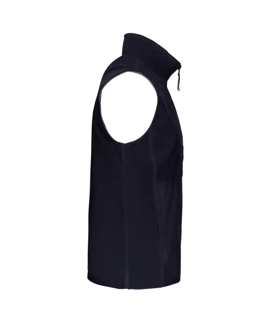 K679 - Met fleece gevoerde bodywarmer unisex Navy / Grey