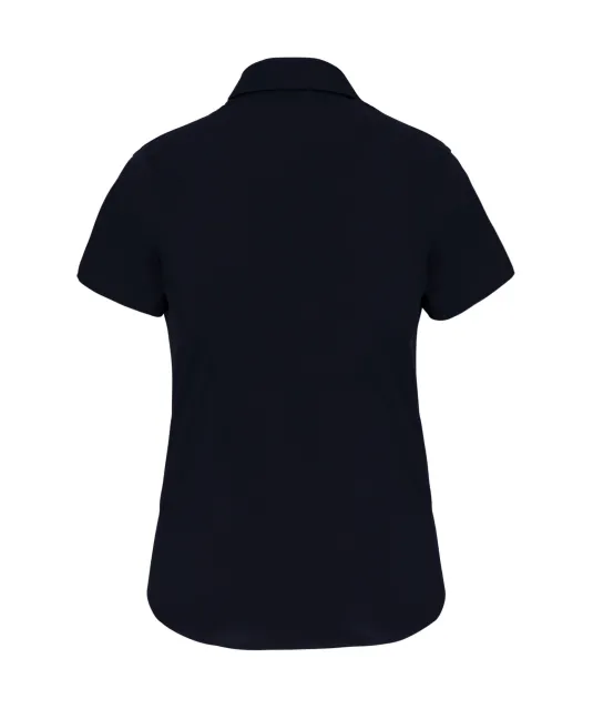 K532 - Dames stretch blouse korte mouwen Navy