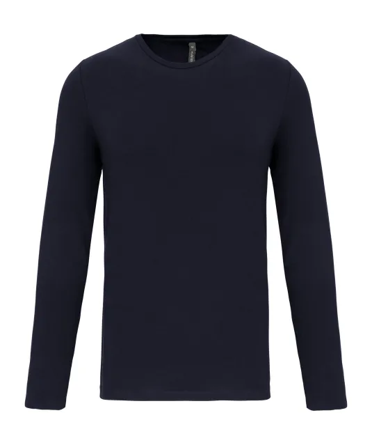 K3016 - T-shirt ronde hals lange mouwen Navy