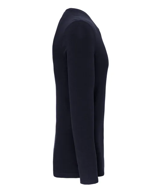 K3016 - T-shirt ronde hals lange mouwen Navy