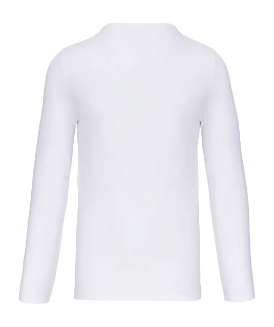 K3016 - T-shirt ronde hals lange mouwen White