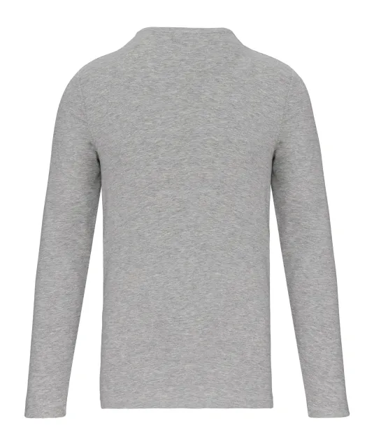 K3016 - T-shirt ronde hals lange mouwen Light grey heather