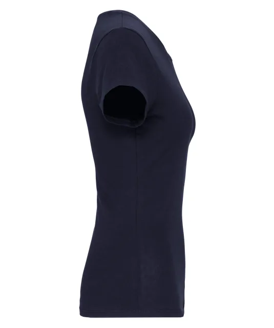 K3015 - Dames-t-shirt V-hals korte mouwen Navy