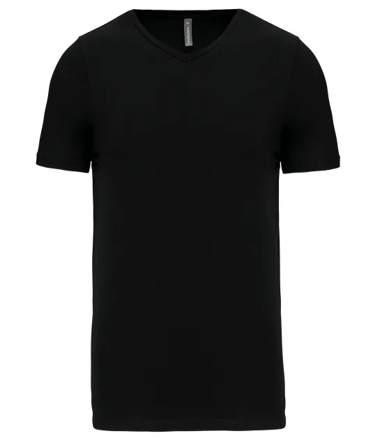K3014 - T-shirt korte mouwen V-hals Black