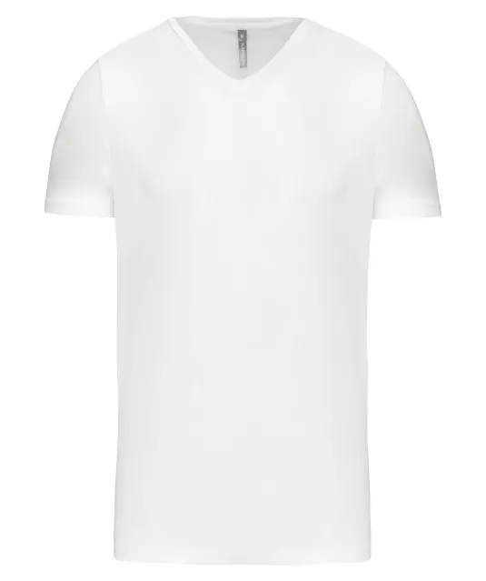K3014 - T-shirt korte mouwen V-hals White
