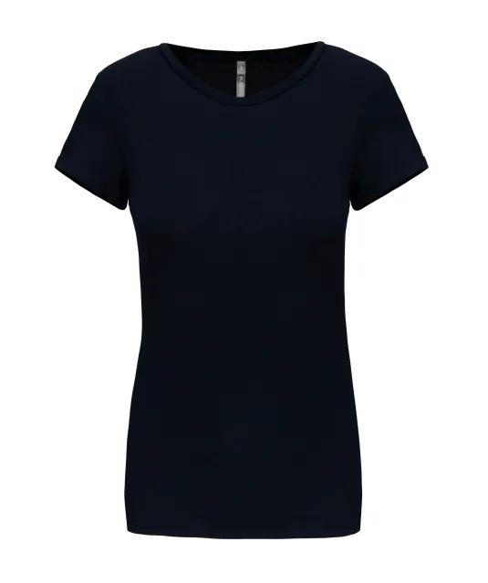 K3013 - Dames-t-shirt ronde hals korte mouwen Navy