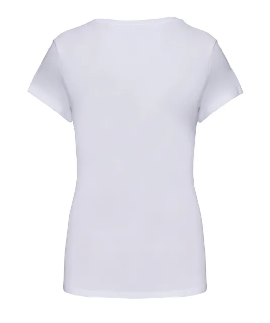 K3013 - Dames-t-shirt ronde hals korte mouwen White