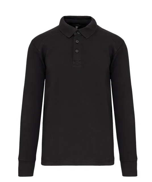 WK4000 - Sweater met polokraag Dark Grey