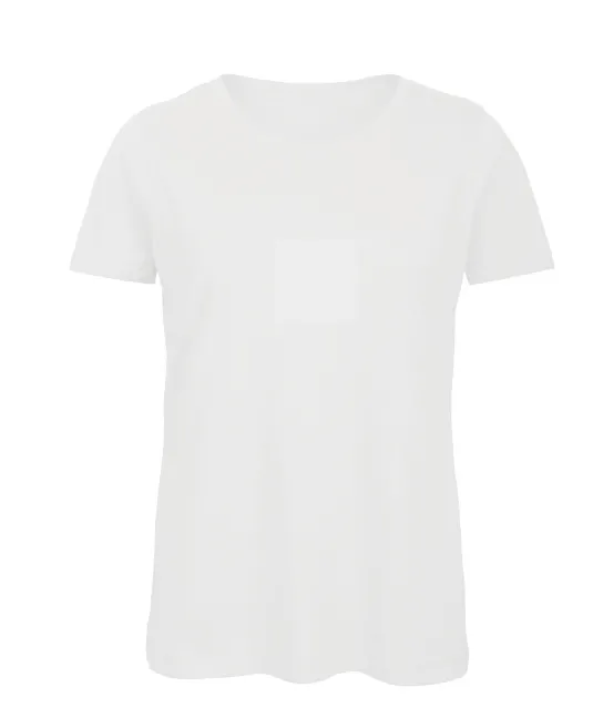 CGTW043 - Organic Cotton Inspire Crew Neck T-shirt / Woman White
