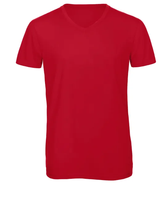 CGTM057 - TriBlend V-neck TEE Red