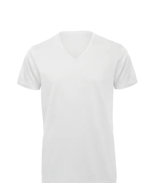 CGTM044 - Organic Cotton Inspire V-neck T-shirt White
