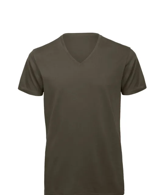 CGTM044 - Organic Cotton Inspire V-neck T-shirt Khaki