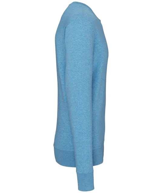K4025 - Ecologische sweater met ronde hals Cloudy blue heather