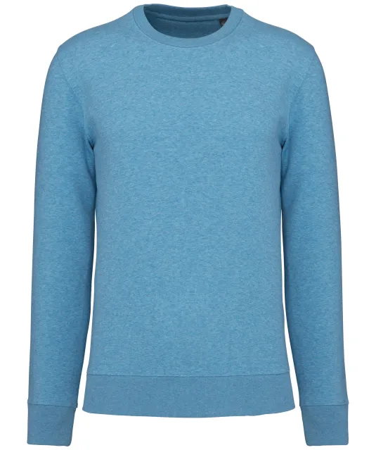 K4025 - Ecologische sweater met ronde hals Cloudy blue heather