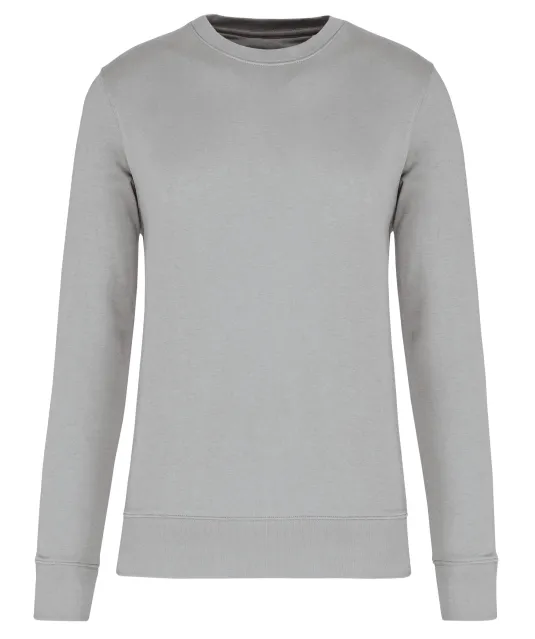 K4025 - Ecologische sweater met ronde hals Snow Grey