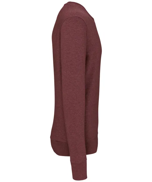 K4025 - Ecologische sweater met ronde hals Wine Heather