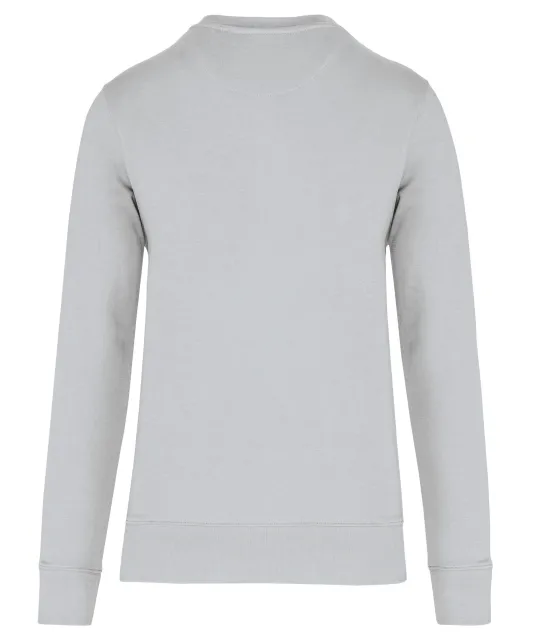 K4025 - Ecologische sweater met ronde hals Snow Grey