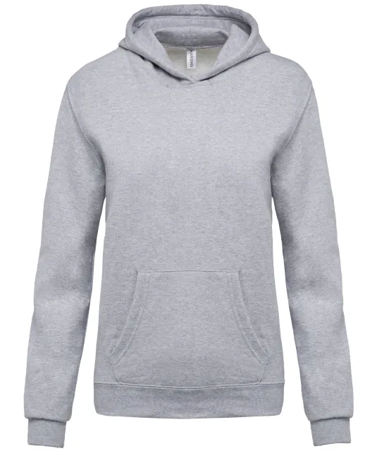 K477 - Kindersweater met capuchon Oxford Grey