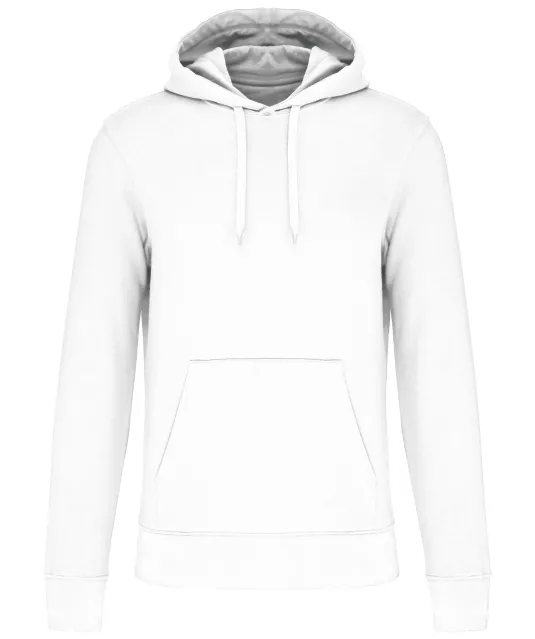 K4027 - Ecologische herensweater met capuchon White