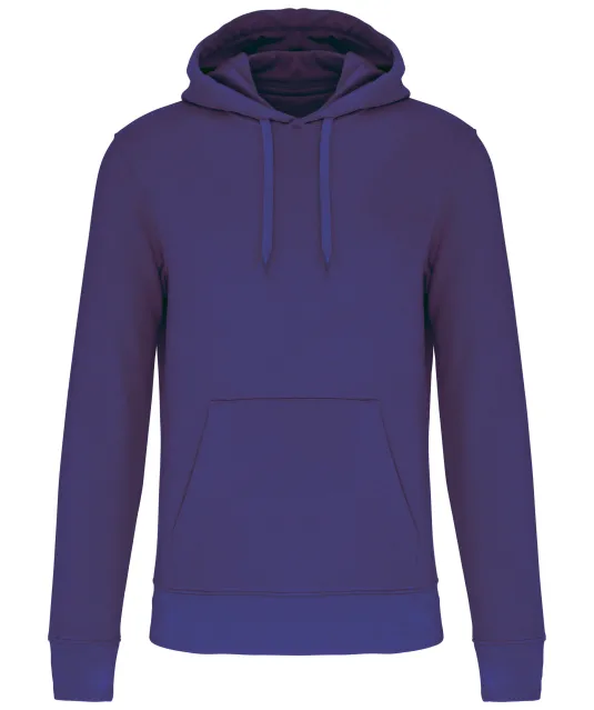 K4027 - Ecologische herensweater met capuchon Deep Purple