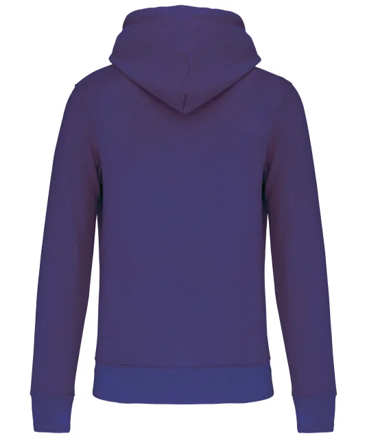 K4027 - Ecologische herensweater met capuchon Deep Purple