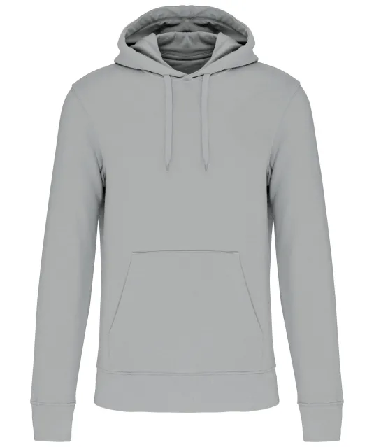 K4027 - Ecologische herensweater met capuchon Snow Grey