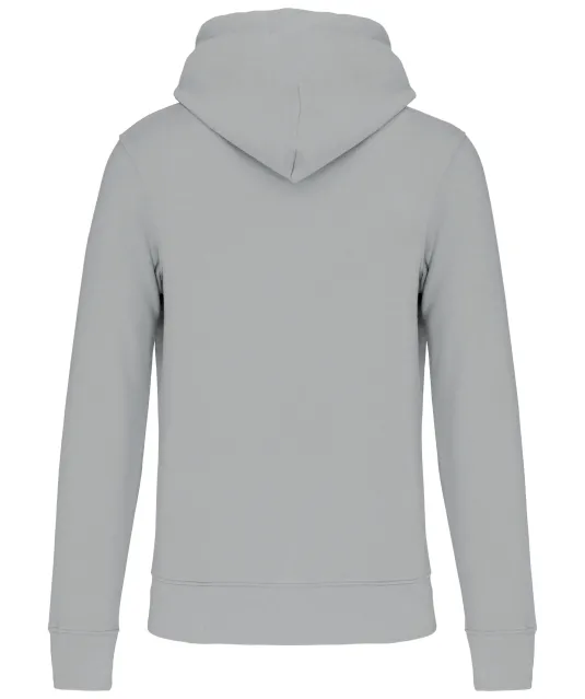 K4027 - Ecologische herensweater met capuchon Snow Grey